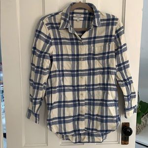 Madewell Light Blue Flannel